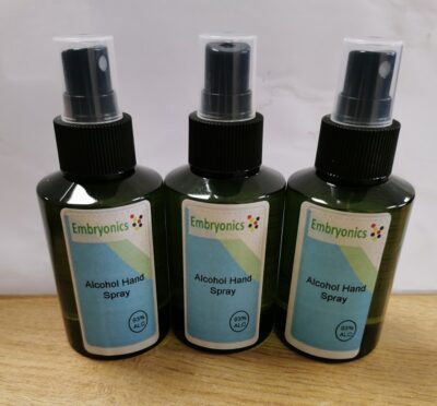Embryonics Alcohol Hand Spray 93% - 3 X 100ml